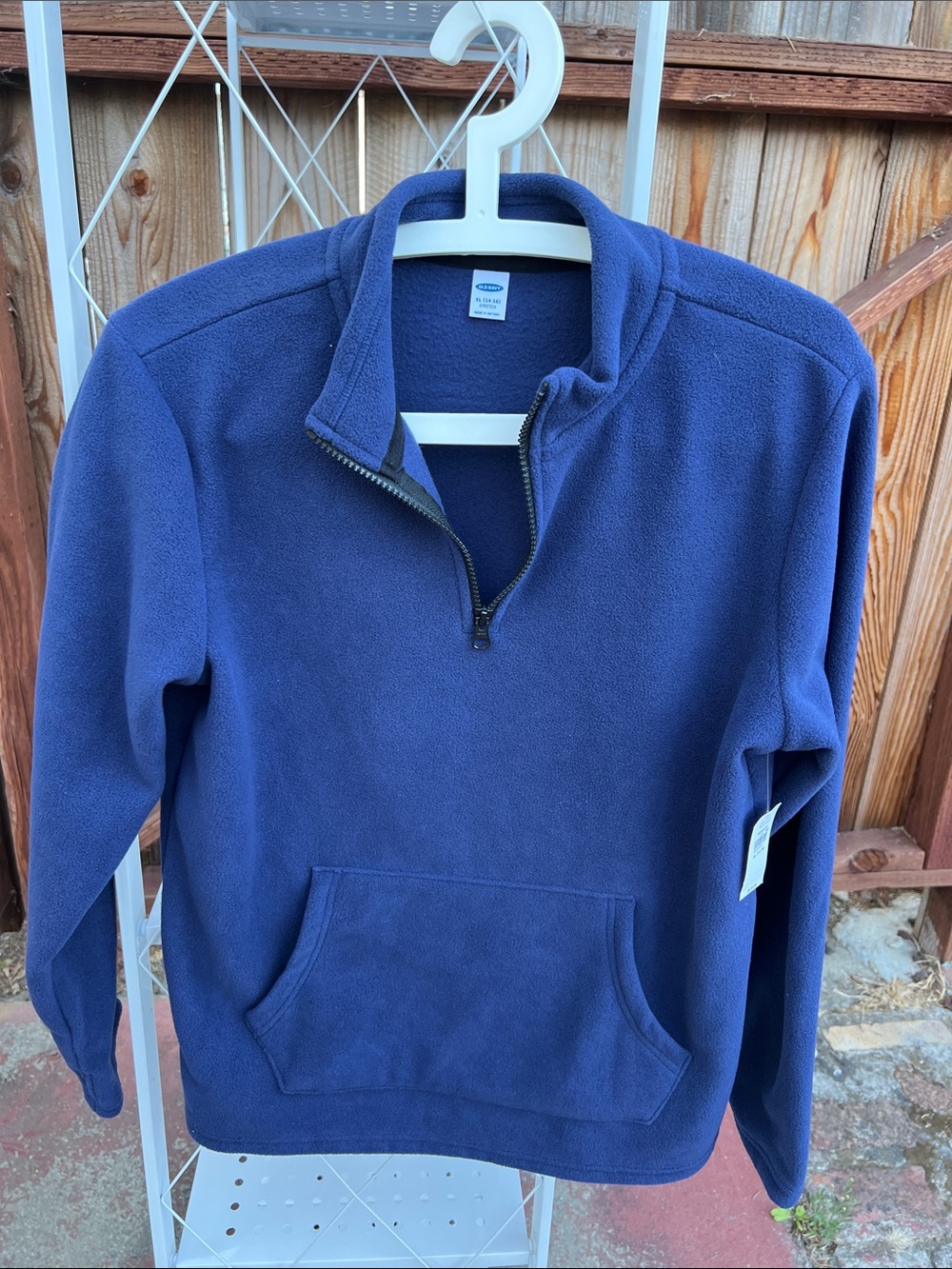 Old Navy - Navy Blue Half-Zip Fleece Pullover
